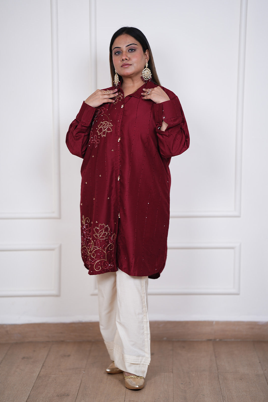Gulnaar Noor Kurti–Pant Set