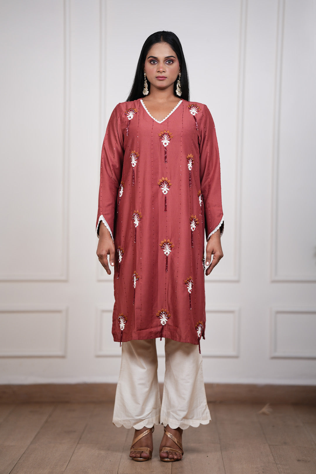 Sienna Bloom Kurti–Pant Set