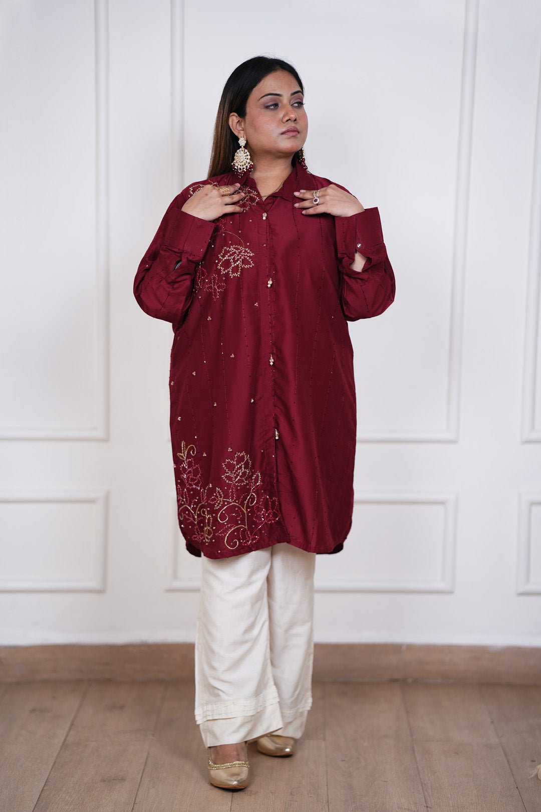 Gulnaar Noor Kurti–Pant Set