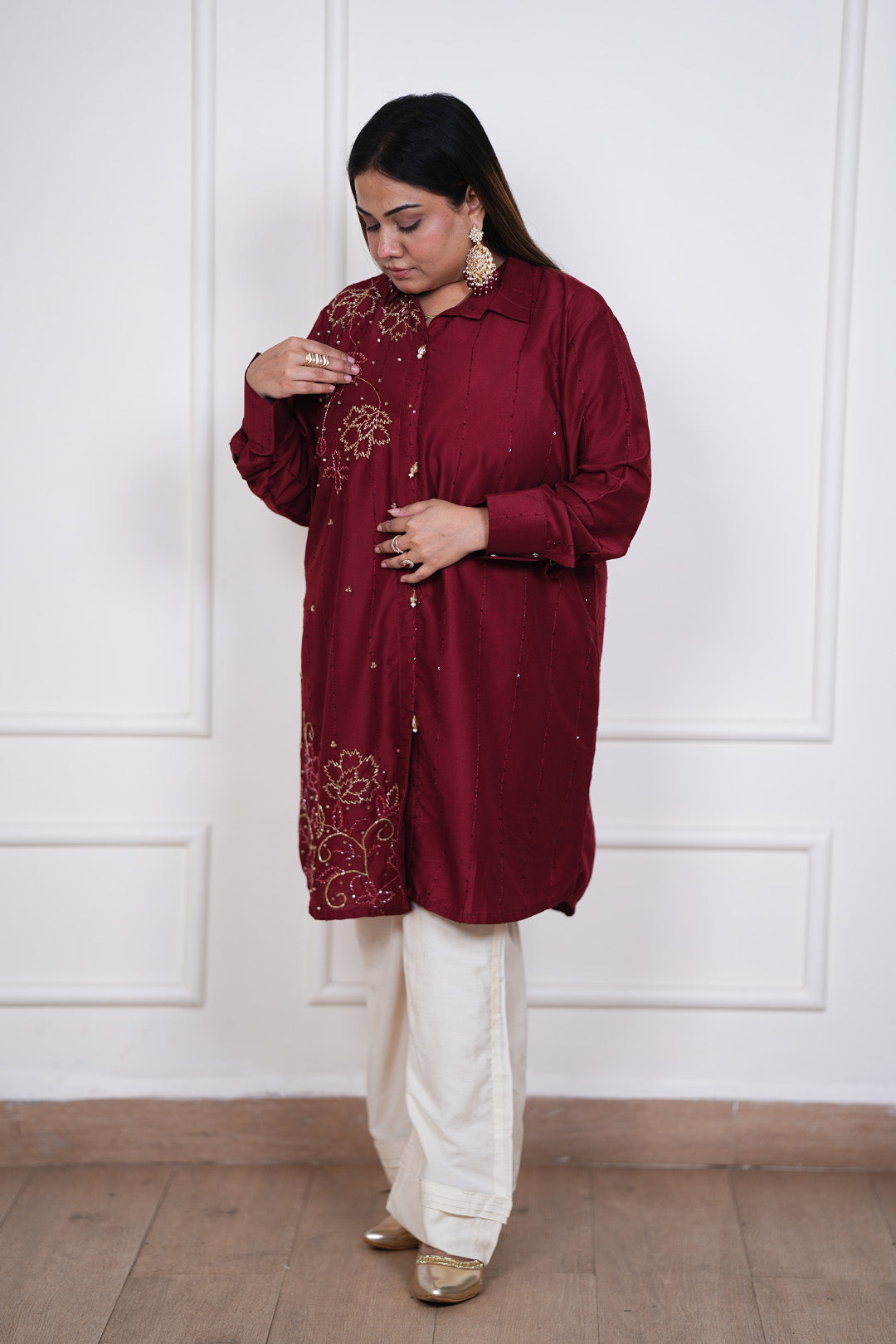 Gulnaar Noor Kurti–Pant Set