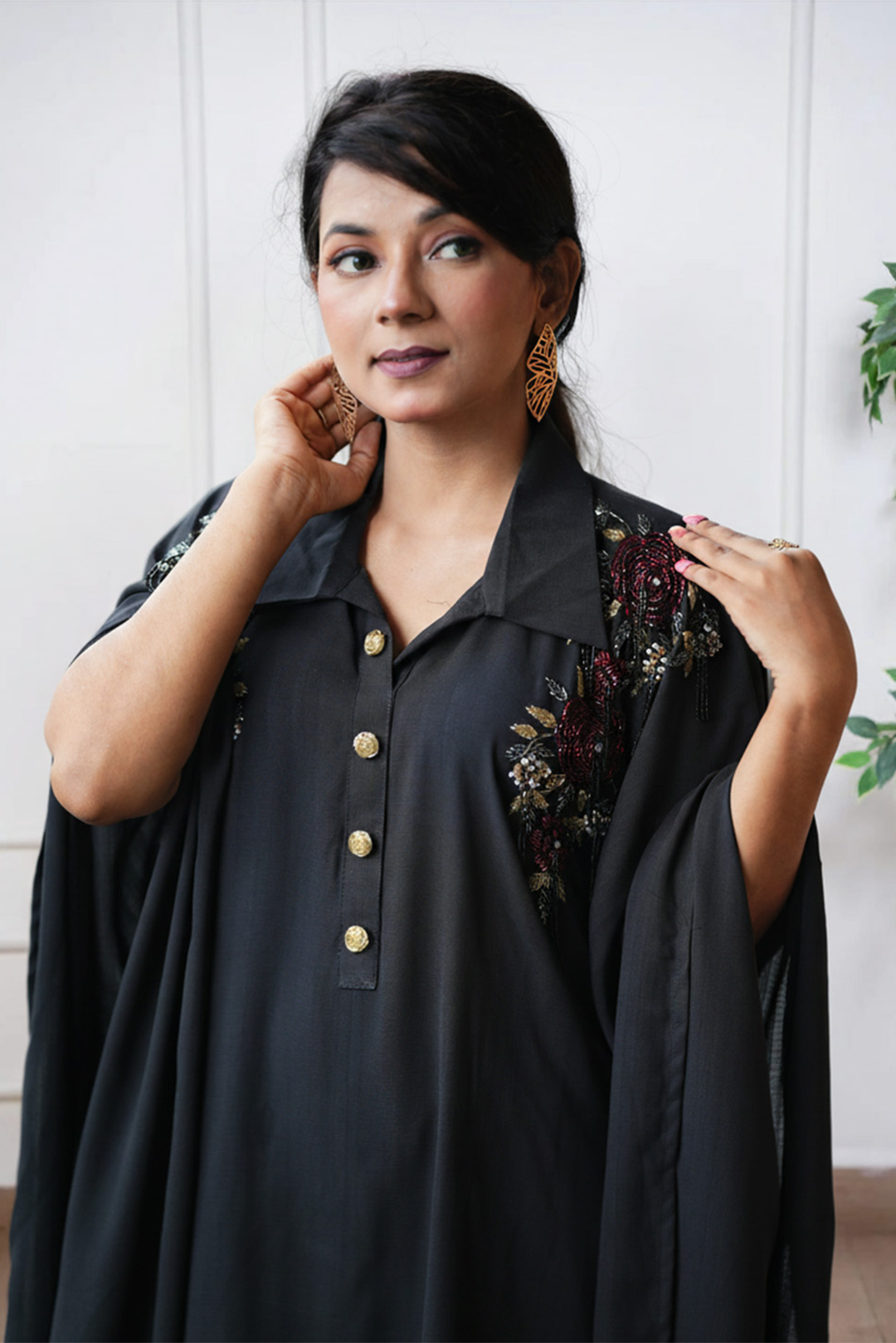 Midnight Rose Kaftan