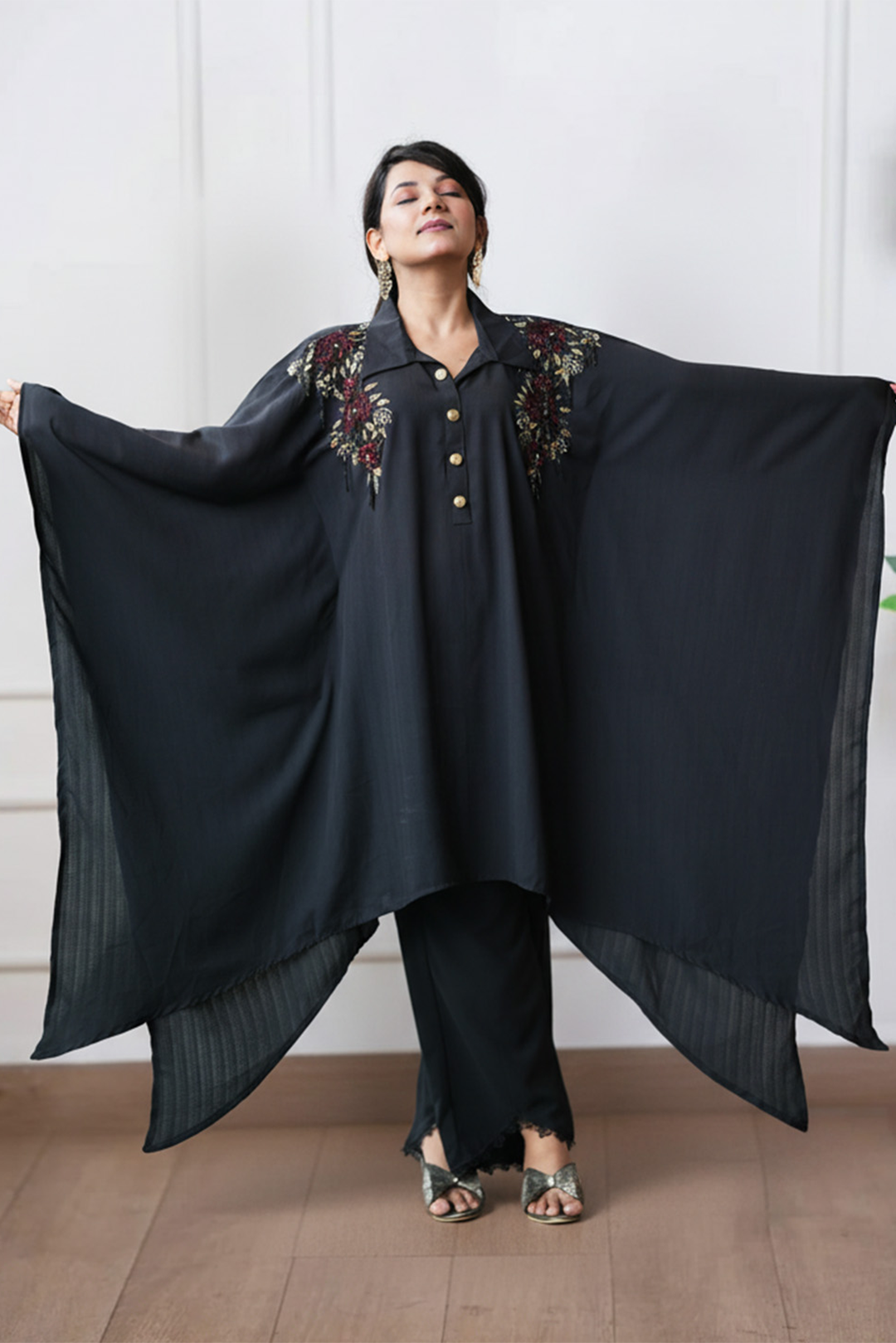 Midnight Rose Kaftan