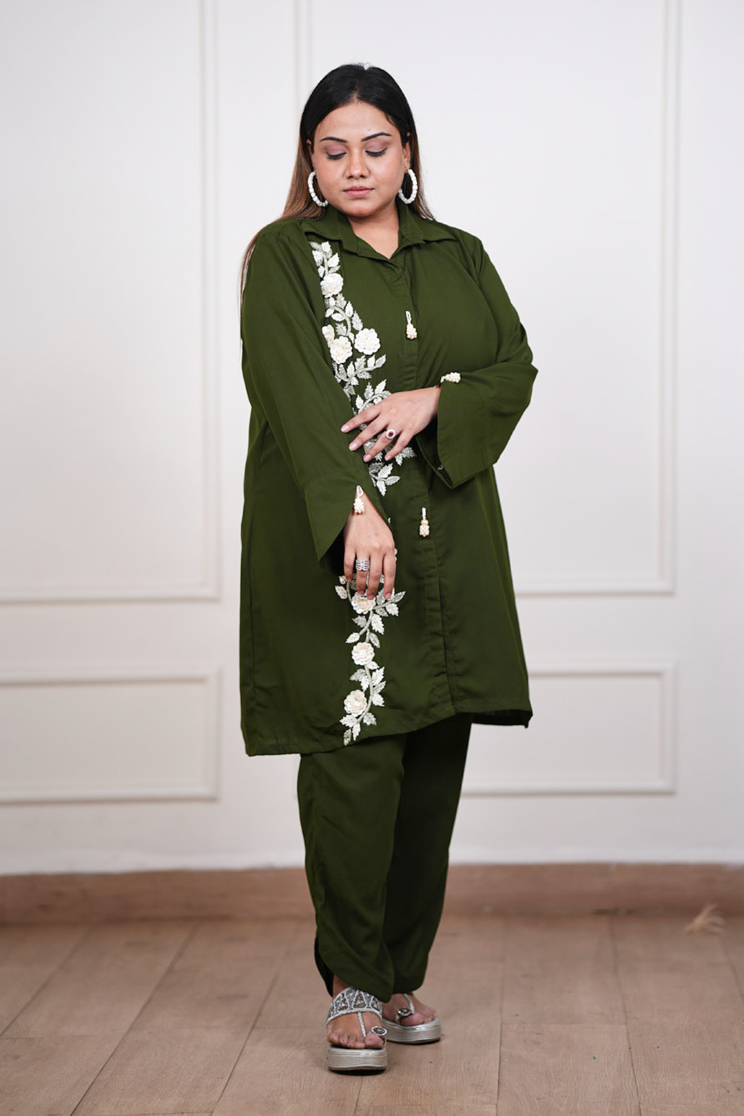 Olive Serene Co-ord Set