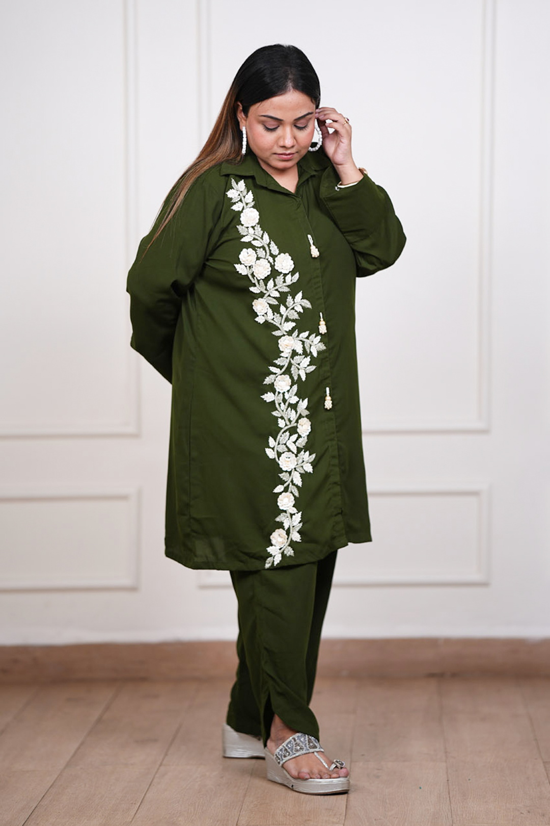 Olive Serene Co-ord Set