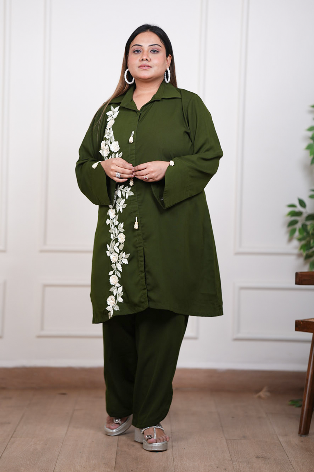 Olive Serene Co-ord Set