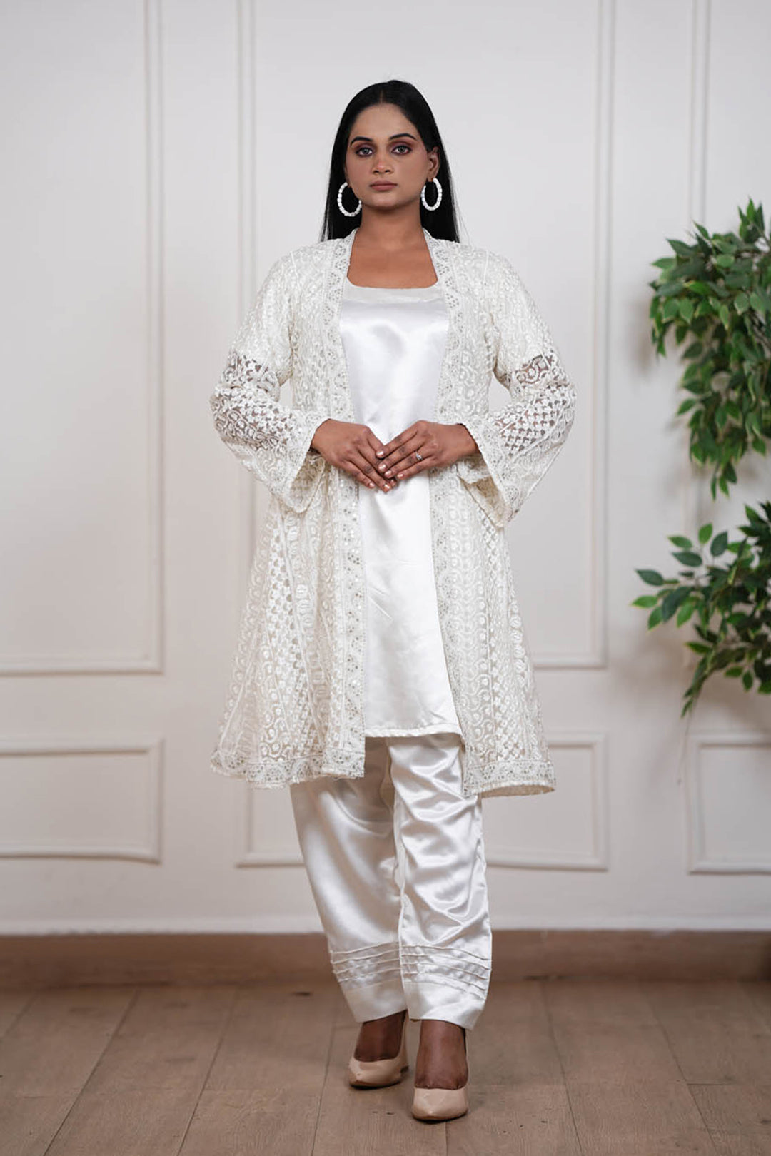 Ivory Whisper Jacket Set