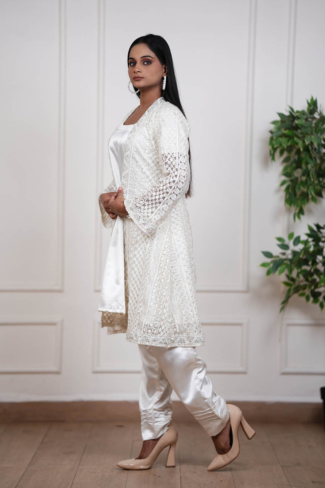 Ivory Whisper Jacket Set
