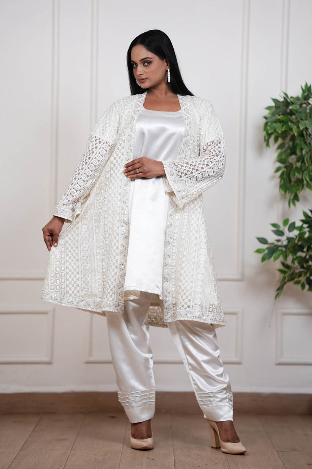 Ivory Whisper Jacket Set