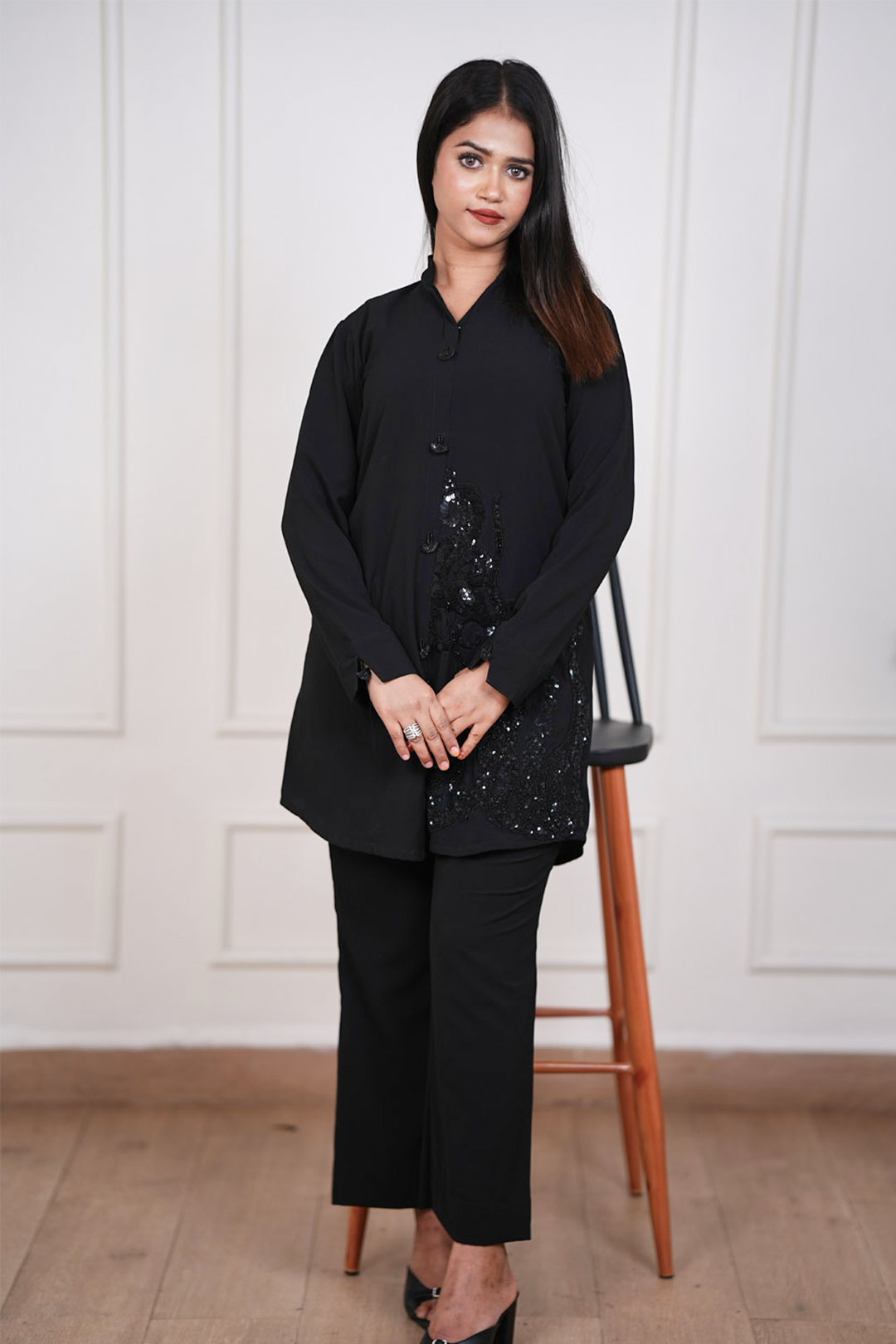 Astra Noir Handwork Coord Set