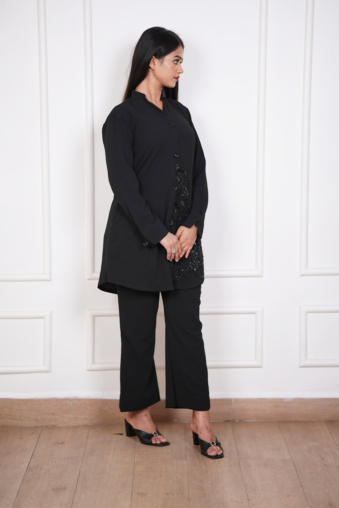 Astra Noir Handwork Coord Set