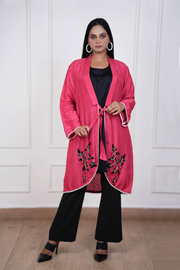 Rose Noir Bloom Jacket Set