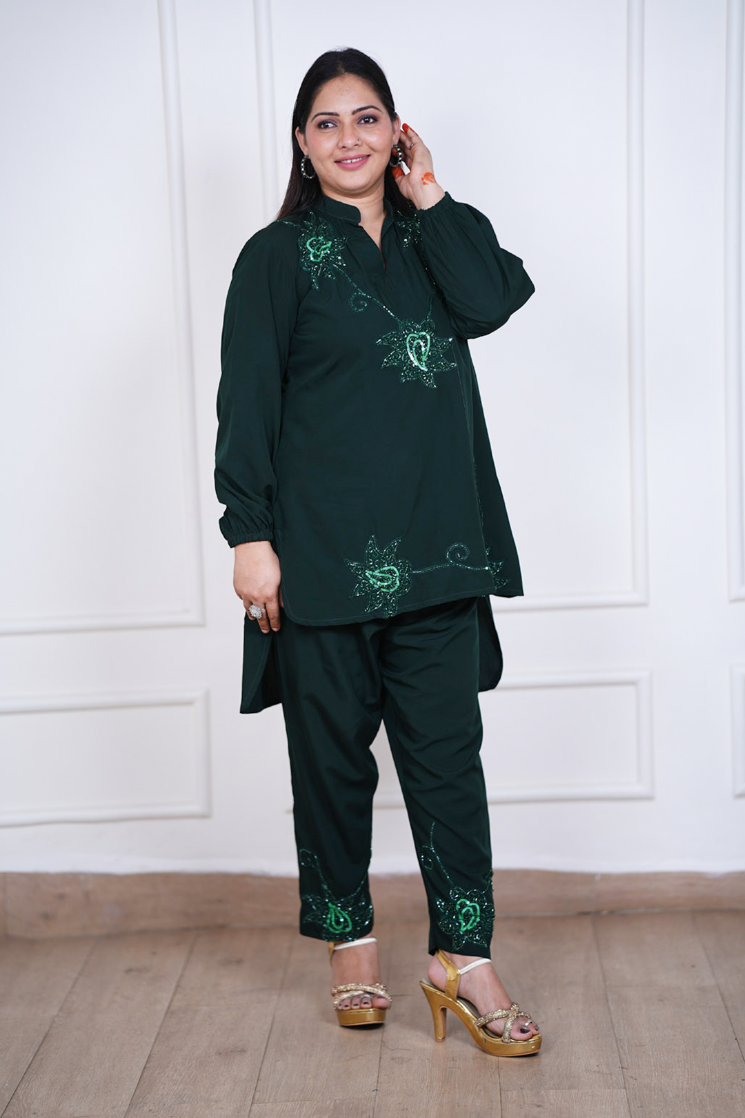 Emerald Nocturne Co-ord Set