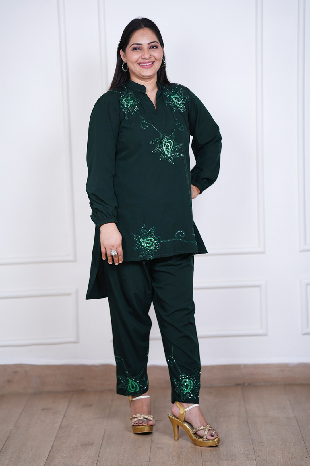 Emerald Nocturne Co-ord Set