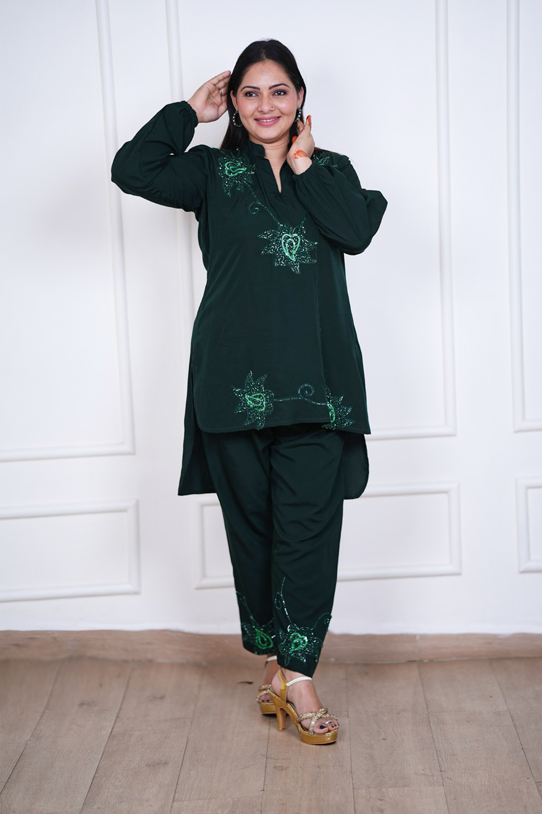 Emerald Nocturne Co-ord Set