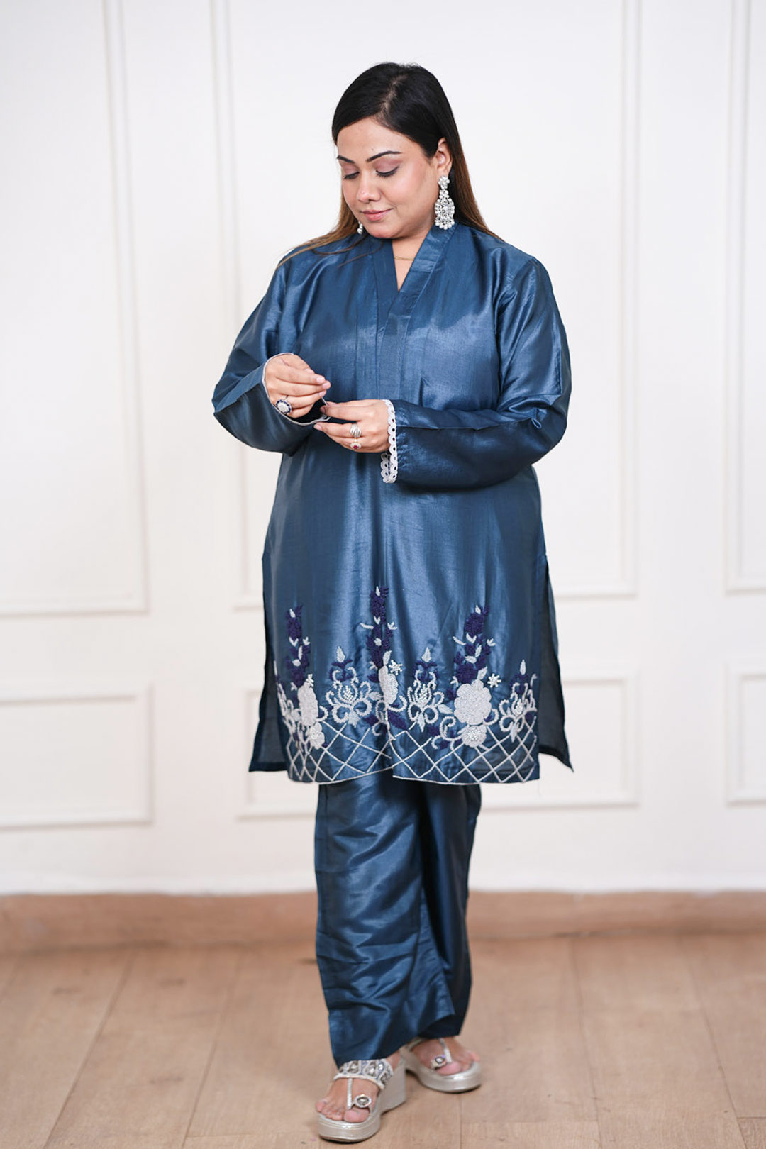 Indigo Bloom Co-ord Set