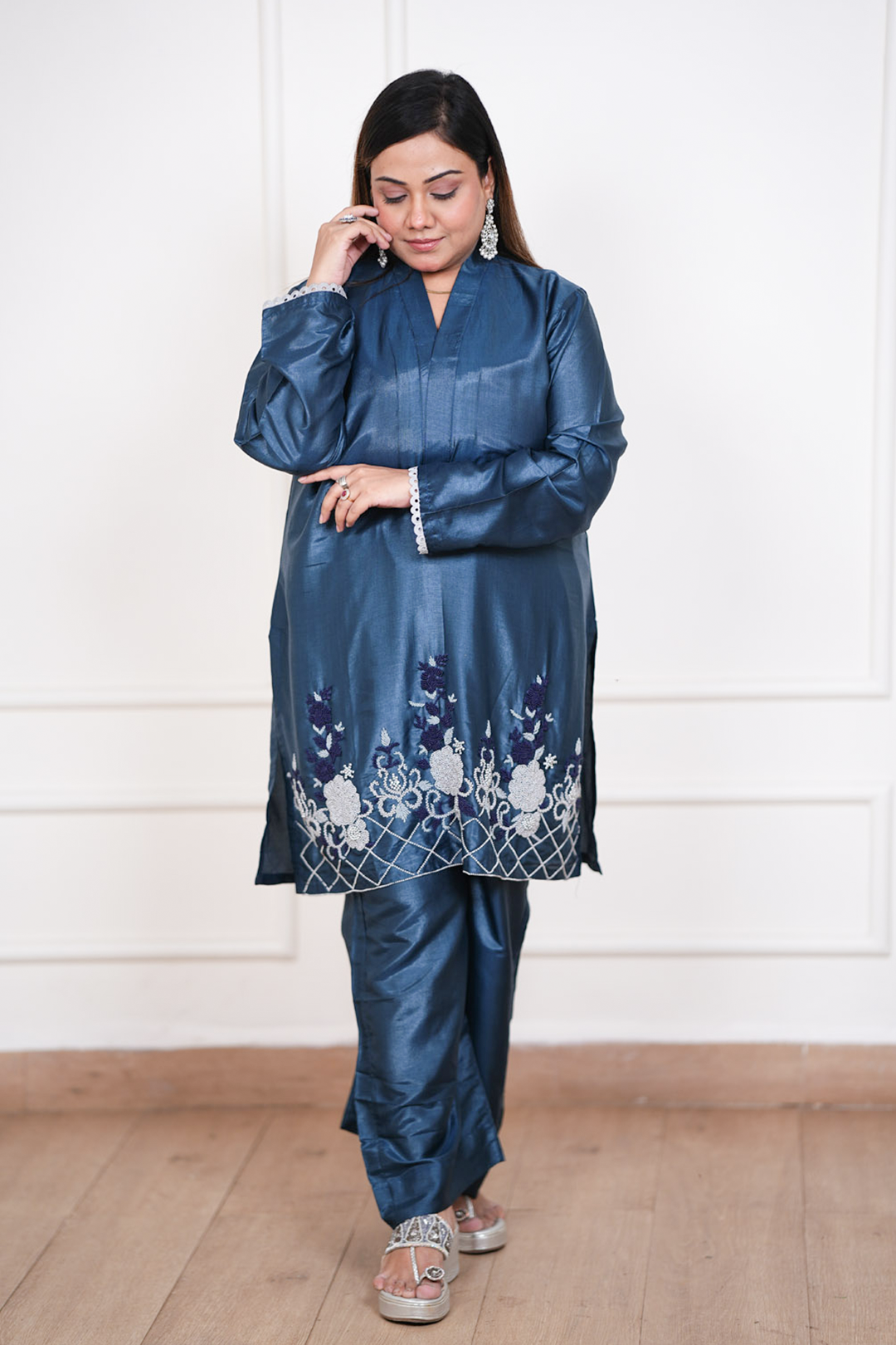 Indigo Bloom Co-ord Set