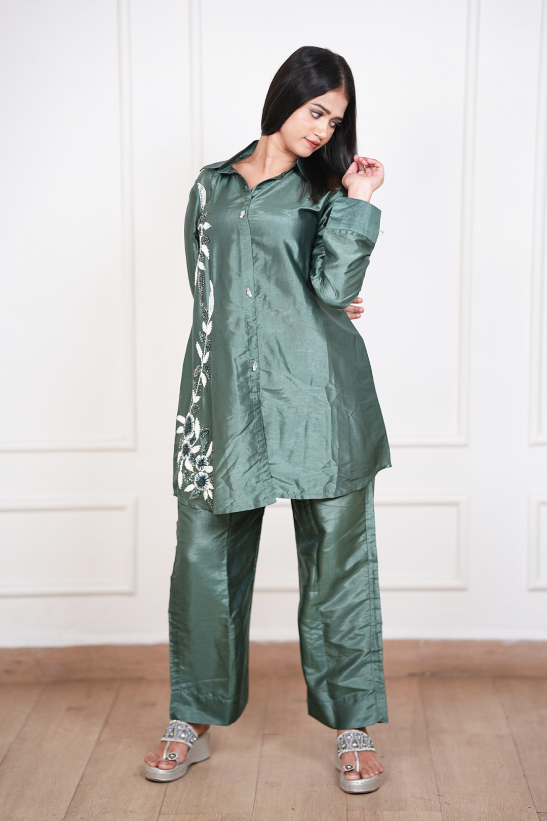 Aranya Forest Bloom Co-ord set