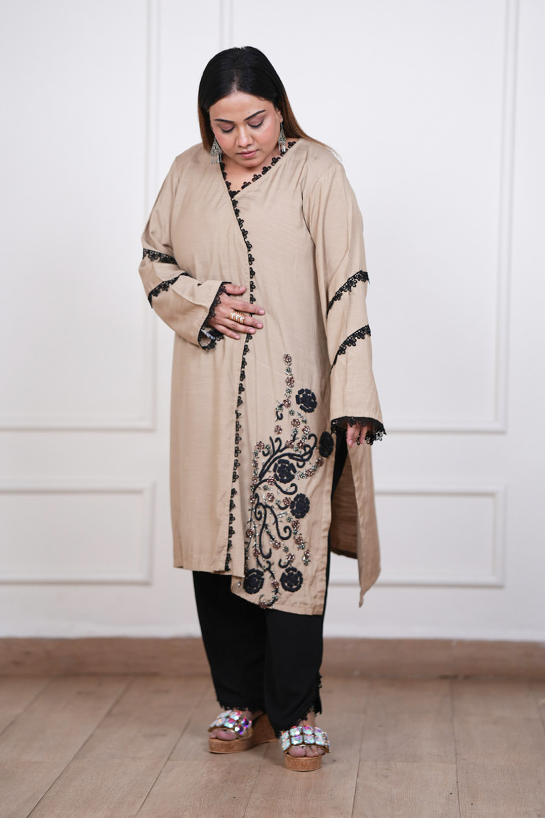 Beige Eclipse Co-ord Set