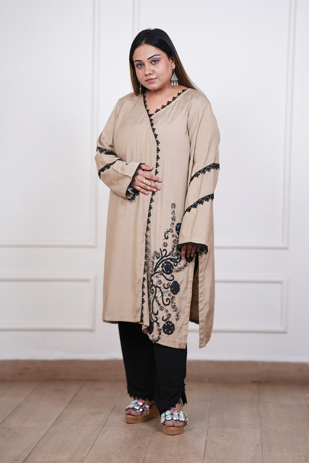 Beige Eclipse Co-ord Set