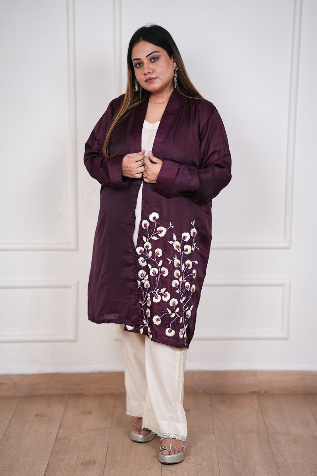 Inaaya Plum Garden Luxe Ensemble