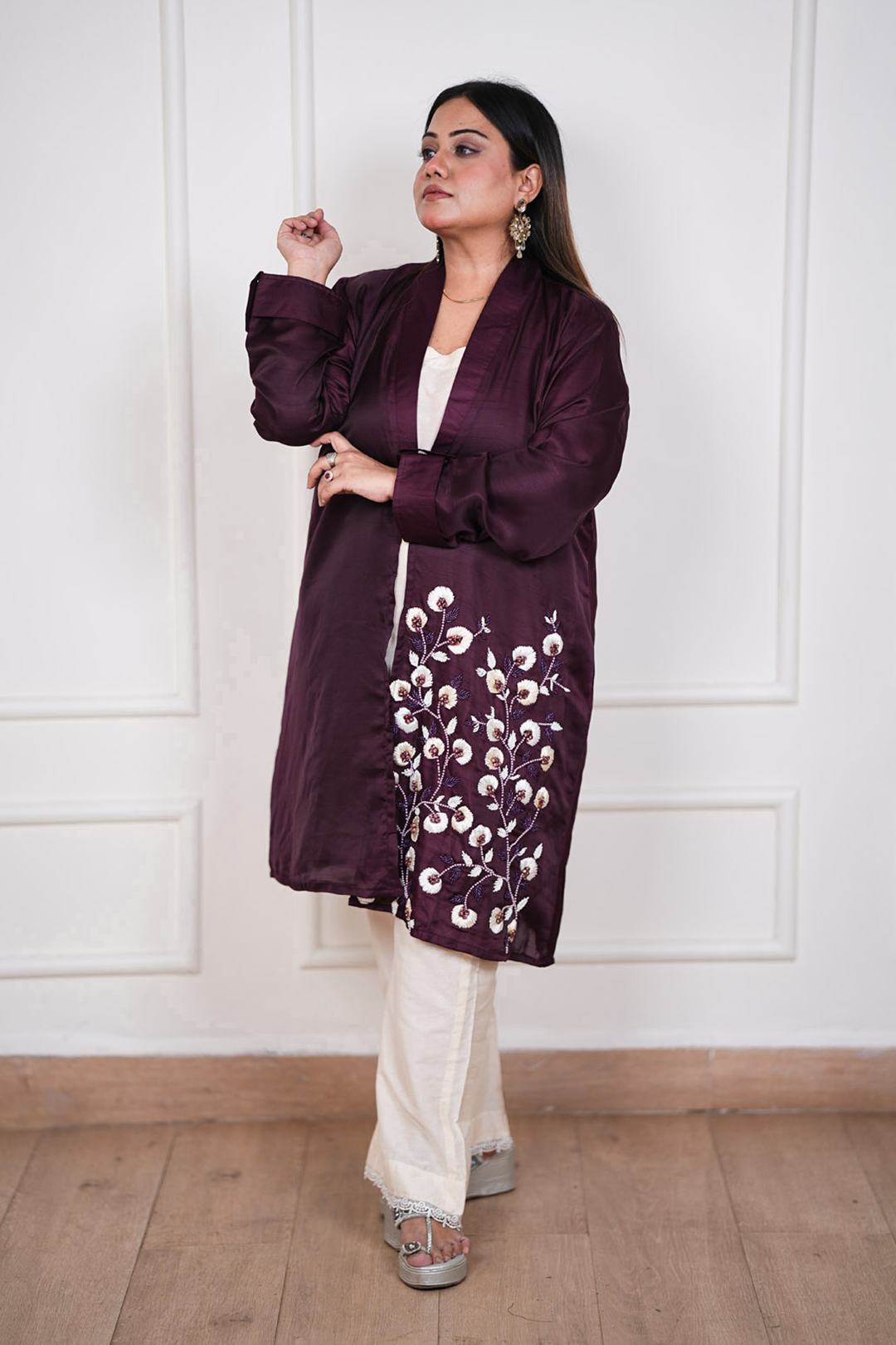 Inaaya Plum Garden Luxe Ensemble