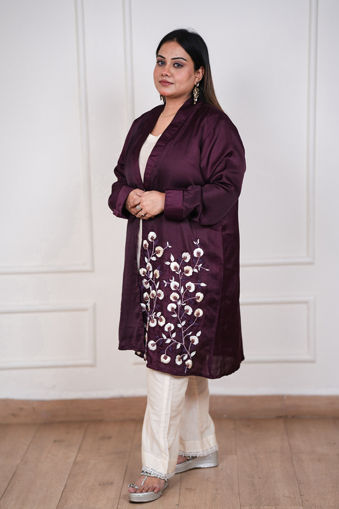 Inaaya Plum Garden Luxe Ensemble