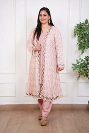 Ruhani Blush Fusion Jacket  Ensemble