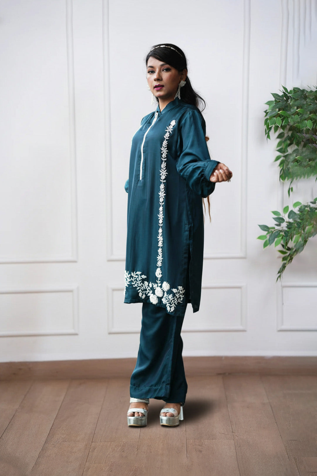 Teal Edge Co-ord Set