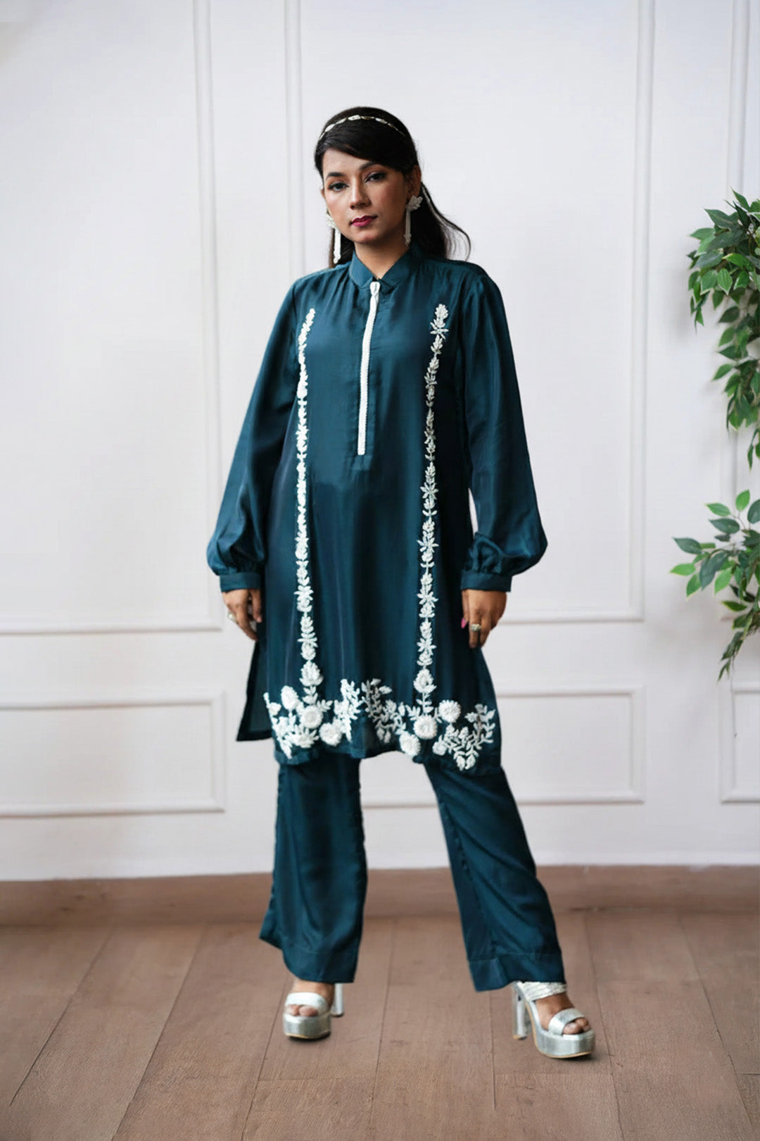 Teal Edge Co-ord Set