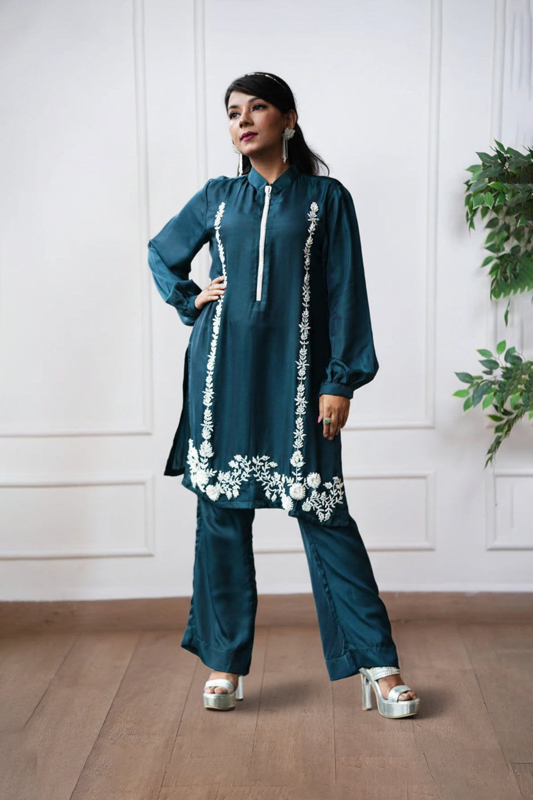 Teal Edge Co-ord Set